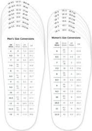 Adult Shoe Size Chart Sovereign Lake Nordic Centre