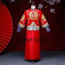 Traditionally, chinese weddings are very different from western weddings even just in terms of colors. Vintage Cheongsam Traditional Chinese Wedding Gown Qipao Embroidery Dragon 107 91 Picclick