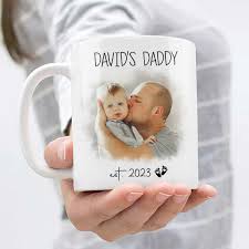 customized first time dad picture mug