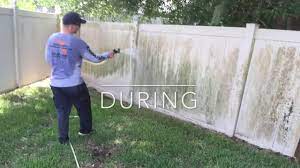 Wood is soft, and you don't want to cause any damage to the surface of your fence. Clean A Vinyl Pvc Fence Centraflo Youtube