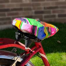Stripe Serape Bicycle Seat Cover Saddle