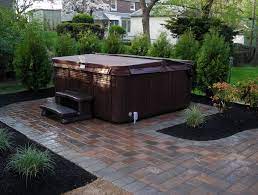 Free Paver Patio Designs With Hot Tub