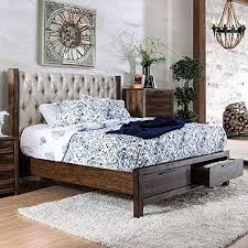 Rustic and modern farmhouse bedroom sets are amish handmade to order using solid wood and distressed finishes. Hutchinson Transitional Style Rustic Natural Tone Finish King Size 6 Piece Bedroom Set Farmhouse Goals