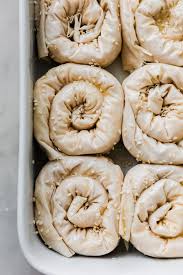 crispy feta cheese filo pastry spirals