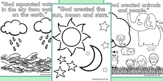 In telling how god created the world, the book of genesis describes what happened on each day. Free Coloring Pages About Creation Everyday Christianity 365
