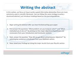 Consequently, at least ten times as many since an abstract is so short, each section is usually only one or two sentences long. How To Write An Abstract With Examples Wikihow