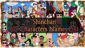 shinchan all characters names list and