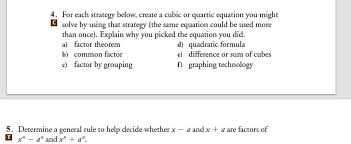 Cubic Or Quartic Equation