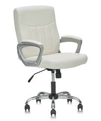 mid back ribbed office chair leather