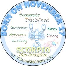 Astrological profile for those born on march 17. November 17 Zodiac Horoscope Birthday Personality Sunsigns Org