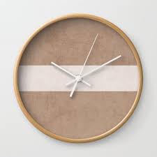 White Classic Wall Clock By Her Art