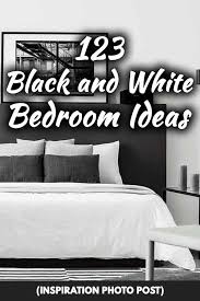 123 black and white bedroom ideas