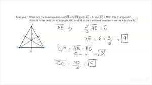 Using The Centroid Of A Triangle To