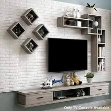 Wooden Wall Mounted Tv Unit