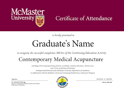 Ontario, quebec, british columbia and alberta. Mcmaster University Contemporary Medical Acupuncture Program Neurofunctional Treatment Of Pain With Movement Disorders