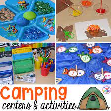 Camping preschool activities, games, crafts, and printables.summer is a time for camping out under the stars, snuggling up in sleeping bags, and roasting marshmallows over a campfire! Camping Centers And Activities Pocket Of Preschool