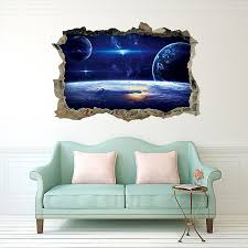 A Set Of Bedroom Wall Stickers 3d