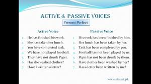 In this topic, we shall discuss the formation and changing active to passive voice of simple present tense. Present Perfect Passive Voice Video Dailymotion