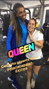 Check spelling or type a new query. Mariana Pajon Y Caterine Ibarguen Oros Olimpicos Comparten Emotivo Momento En Lima 2019 Foto