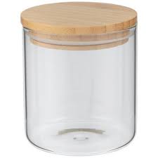 Glass Jar With Bamboo Lid Hobby Lobby