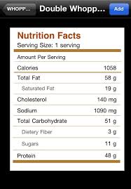 fast food calories by naitsoftware com