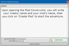 Mar 21, 2019 · the sims 4 mod constructor (v4) has been updated with two major new features: Create A Custom Career For Sims 4 101 Part I Prerequisites Perfect Robot 101
