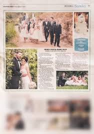 The most popular offering of samples is by far wedding invitation samples. Recent Sunday Mail Wedding Feature Svenstudios