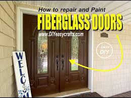 Easy Fiberglass Door Repair And Paint