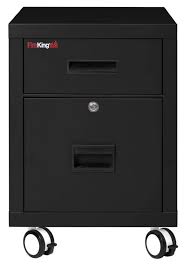 fire rated mobile pedestal file cabinet
