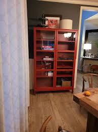 Red Ikea Glass Cabinet For In
