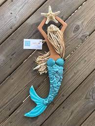 Wooden Mermaid Wall Art Mermaid Decor