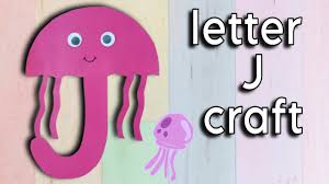 letter j craft jellyfish craft spring
