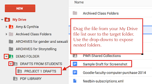shared folder on google drive