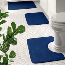 There are 28920 blue bathroom rugs for sale on etsy, and they cost $32.25 on average. Blue Bath Rugs Mats You Ll Love In 2021 Wayfair