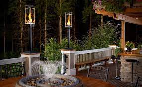 Outdoor Gas Lamps Fireplace West