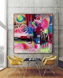 Extra Large Wall Art Bright Color
