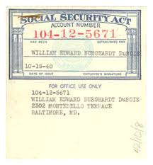 Contact the social security administration (ssa) to request a replacement card. W E B Du Bois S Social Security Card Digital Commonwealth