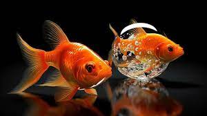 goldfish black background images hd