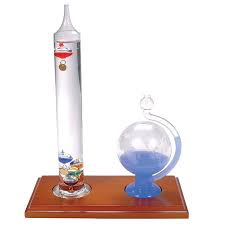 Glass Galileo Thermometer With Globe