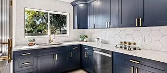 Find a kitchen cabinet color and that fits your needs and makes the most of your kitchen with a photo gallery of colored cabinets from kitchen craft. Midnight Blue Shaker Cabinets Shop Online At Wholesale Cabinets