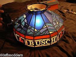 Busch Beer Pool Table Light Sign Vtg