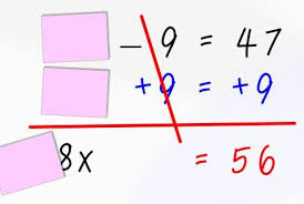 breaking down 2 step equations math