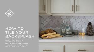 If you're afraid of it being too dark, keep the walls crisp white. How To Tile A Backsplash Using Moroccan Fish Scale Tiles Youtube