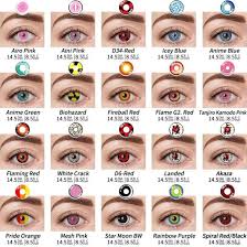 crazy anime cosplay colored contacts lens