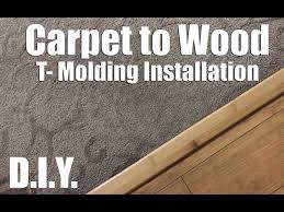 fix a carpet to wood floor seperator