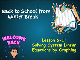 Graphing System Of Linear Equations