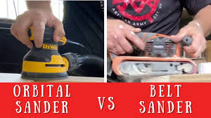 the orbital sander versus the belt