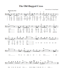 the old rugged cross b clef