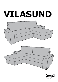vilasund marieby sofa bed with chaise