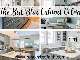 blue gray kitchen cabinet paint colors